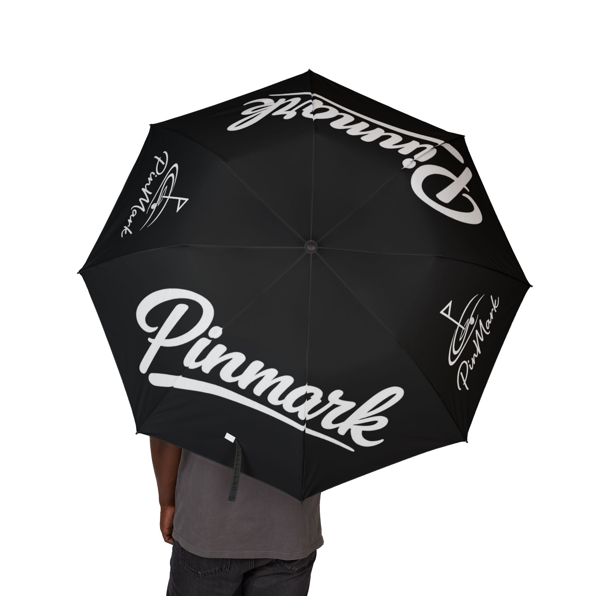 Compact Foldable Umbrella — Lightweight Travel Rain Umbrella with Signature Logo